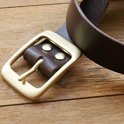 Leather Belt ( Custom Name ) - Dark Coffee 1枚目の画像