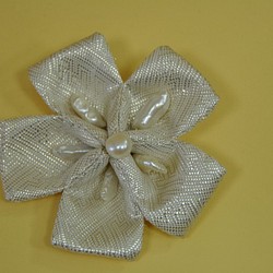 「特許商品」Obi　Prima puchi シルバーの花 1枚目の画像