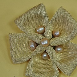 「特許商品」Obi　Prima puchi ゴールドの花 1枚目の画像