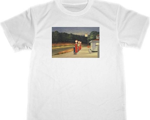 エドワード・ホッパー ドライ Tシャツ 名画 絵画 グッズ