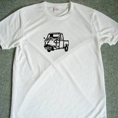 ミゼット ドライTシャツ 切り絵 車 ダイハツ Tシャツ ５つ星 ドライＴ