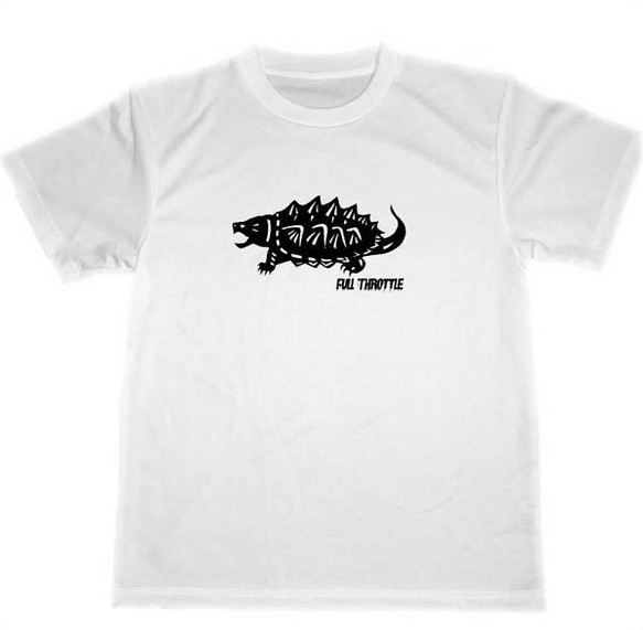 ワニガメ　ドライ　Tシャツ　爬虫類　亀　アニマル　ペット　グッズ 1枚目の画像