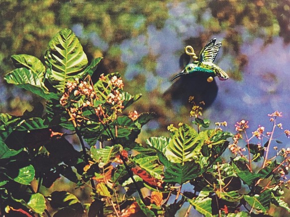 手繪墜子 - 蜂鳥 / hummingbird / ハチドリ 第1張的照片
