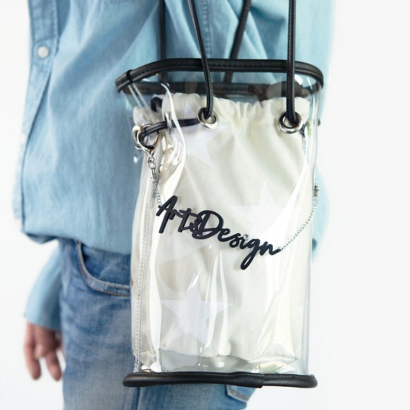 <Made-to-order#20>Lettering leather chain bag charm 第1張的照片