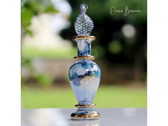 ［ミニサイズ］エジプトガラス香水瓶 パフュームボトル アロマオイル ミックス 1枚目の画像