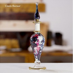 22K GOLD［Sサイズ］エジプトガラス香水瓶 パフュームボトル アロマオイル ミックス 1枚目の画像