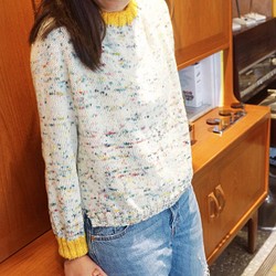 handmade merino wool sweater plants 手織美麗諾羊毛衣 花花草草 第1張的照片