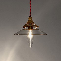 kahaone.  様 オーダー依頼作品  Mini Glass Shade Lamp（RD）全長80cm 1枚目の画像