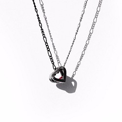 項鍊心臟對象~~~的“光影”的施華洛世奇水晶和鈦~~~ 第1張的照片