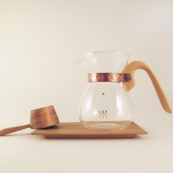 「露‧La Rosee」木質手感咖啡壺組-經典收藏版-台灣檜木組（再生木材，限量發售）--接單製作 第1張的照片