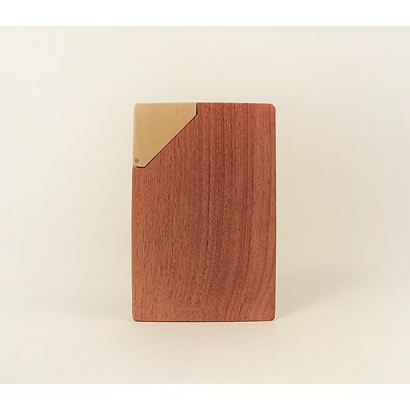 木合金設計/手工原木名片夾/木製名片盒/翅雌豆木 第2張的照片