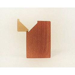 木合金設計/手工原木名片夾/木製名片盒/翅雌豆木 第4張的照片