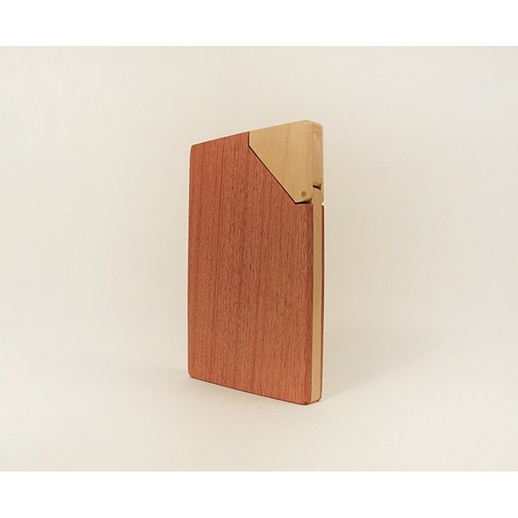 木合金設計/手工原木名片夾/木製名片盒/翅雌豆木 第5張的照片