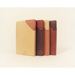 木合金設計/手工原木名片夾/木製名片盒/翅雌豆木 第7張的照片