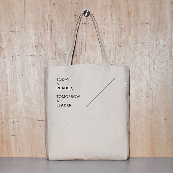 1day1bag Reader to Leader Canvas Tote Bag - 2 size 1枚目の画像