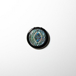 天然貝殼★Ancient Istanbul Aqua（智能手機戒指/地堡戒指）|珍珠母藝術|360度旋轉 第1張的照片
