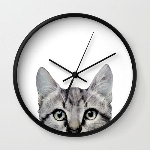 猫壁掛け時計 オリジナルイラスト 掛け時計 置き時計 Miart 通販 Creema クリーマ ハンドメイド 手作り クラフト作品の販売サイト