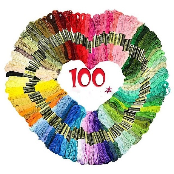 刺繍糸 セット 100本90色以上 刺しゅう 刺繍 糸セット ミサンガ 糸