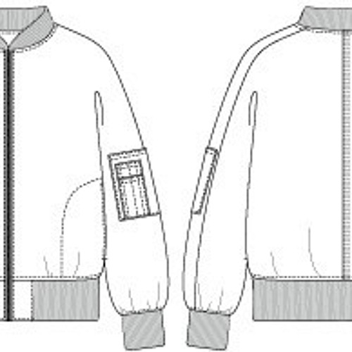 型紙 Ma 1 裏地 型紙 布と型紙のお店 クルール 通販 Creema クリーマ ハンドメイド 手作り クラフト作品の販売サイト