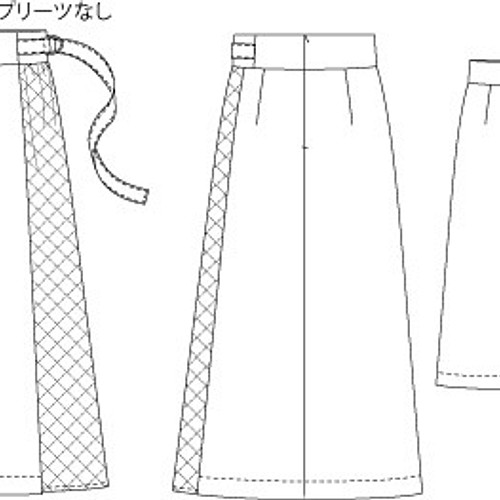 型紙 切り替えラップ風スカート 型紙 布と型紙のお店 クルール 通販 Creema クリーマ ハンドメイド 手作り クラフト作品の販売サイト