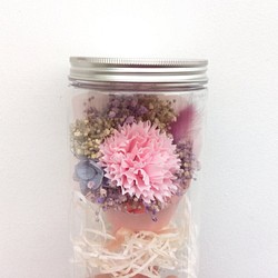 與實花||康乃馨之吻花罐 乾燥花 不凋花 花束 兩色可選 母親節 第1張的照片