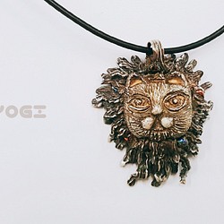 Fine silver handmade pendant - LION 999純銀手作墜子 - 獅子 第1張的照片
