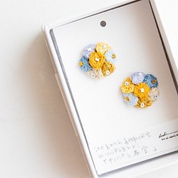ito hana buquet pierce/earrings(ナノハナと青空、) 1枚目の画像