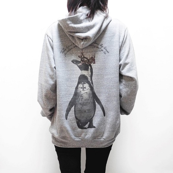 tomoka 様専用   First Penguin -hoodie／gray- 1枚目の画像