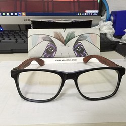 MUJOSH木九十 　メガネフレーム　木製　手造り眼鏡　美品 1枚目の画像