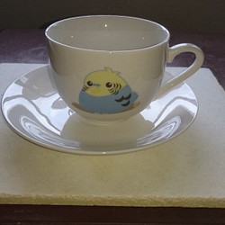 ぶんちょ組　セキセイインコ　コーヒーカップセット 1枚目の画像