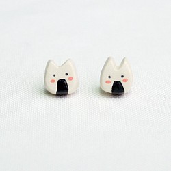 貓咪海苔飯糰 / 耳環 第1張的照片