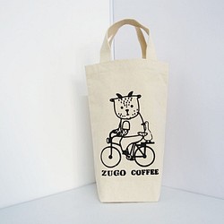 環保水壺袋 飲料提袋 胖羊先生-在咖啡館的路上 第1張的照片