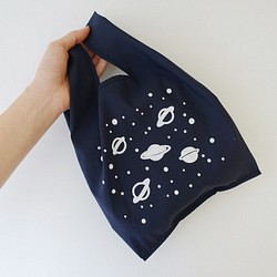 環保小型購物袋 飲料食物提袋 宇宙星球 第1張的照片