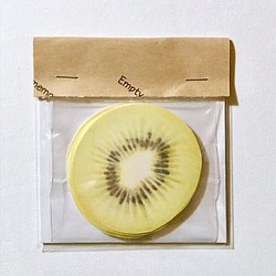 オリジナル フルーツメモ キウイ ２５枚 1枚目の画像