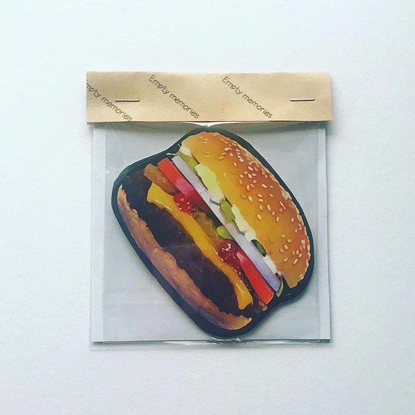 オリジナル　ハンバーガーのダイカットメモ 1枚目の画像