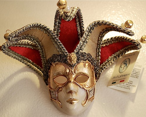 パターン イタリアの仮面（mask）、ハンドメイド、レトロなレアもの