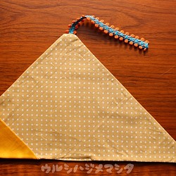 完売：リバーシブル箸袋(黄×黄水玉)/REVERSIBLE CHOPSTICKS BAG(Yellow*Dot) 1枚目の画像