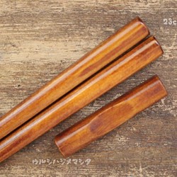 ◆ 23cm ◆ 【套裝促銷】抹漆筷+筷架（素色）/【套裝促銷】筷子+筷架 第1張的照片