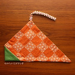 雙面筷子袋（抹茶 x 麻） / 雙面筷子袋（深綠色 x 橙色） 第1張的照片