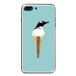 [強化ガラス仕上げ iPhone ケース] cool biz penguin 1枚目の画像