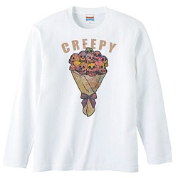 [ロングスリーブTシャツ] creepy flower 1枚目の画像