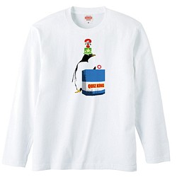 [ロングスリーブTシャツ] 早押しペンギン 1枚目の画像