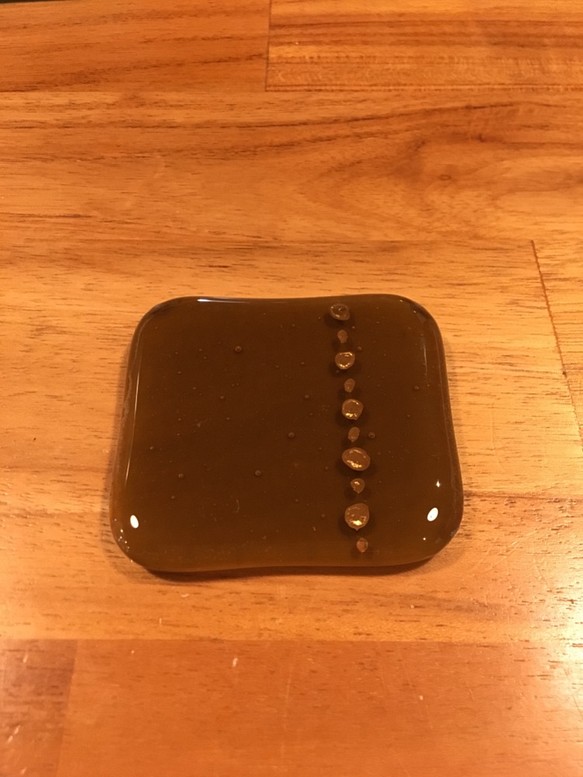 玻璃豆碟棕色 第1張的照片