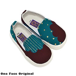 兒童運動鞋“Mokumoku D”兩種顏色簡單的滑動設計中的配色方案！ [兒童] [訂單製作] 第1張的照片