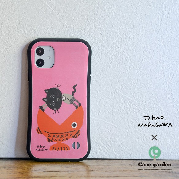 スマホケース Iphone13 Mini Iphone 13 Pro Max グリップケース 猫 ねこ 金魚 名入れ Iphoneケース カバー Case Garden 通販 Creema クリーマ ハンドメイド 手作り クラフト作品の販売サイト