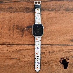 Apple Watch 皮帶 皮錶帶 applewatch 7/6/5/4/3/2/1 / SE 可愛小鳥 第1張的照片