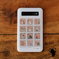 移動電池智能手機充電器智能手機電池iPhone 8 iPhoneXs iPhoneXR動物郵票 第1張的照片