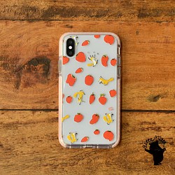 透明*草莓* iPhone透明保護殼 第1張的照片