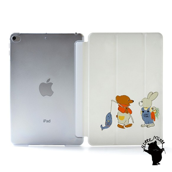 クマとウサギのiPad ケース iPadケース アイパッド カバー iPad Air 4/3/2/1 10.9
