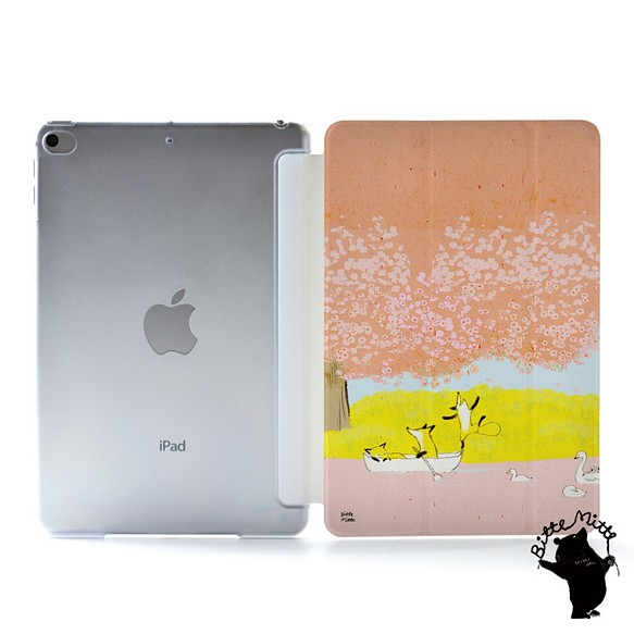 春のiPad ケース iPadケース アイパッド カバー iPad Pro 12.9 11 10.5,9.7 名入れ 1枚目の画像